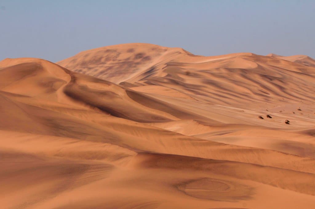 Dunes that appear to have been painted in Dorub National Park