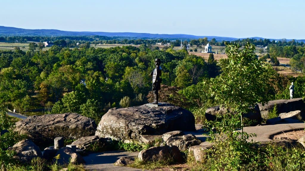 Little Round Top and the Battlefields Below