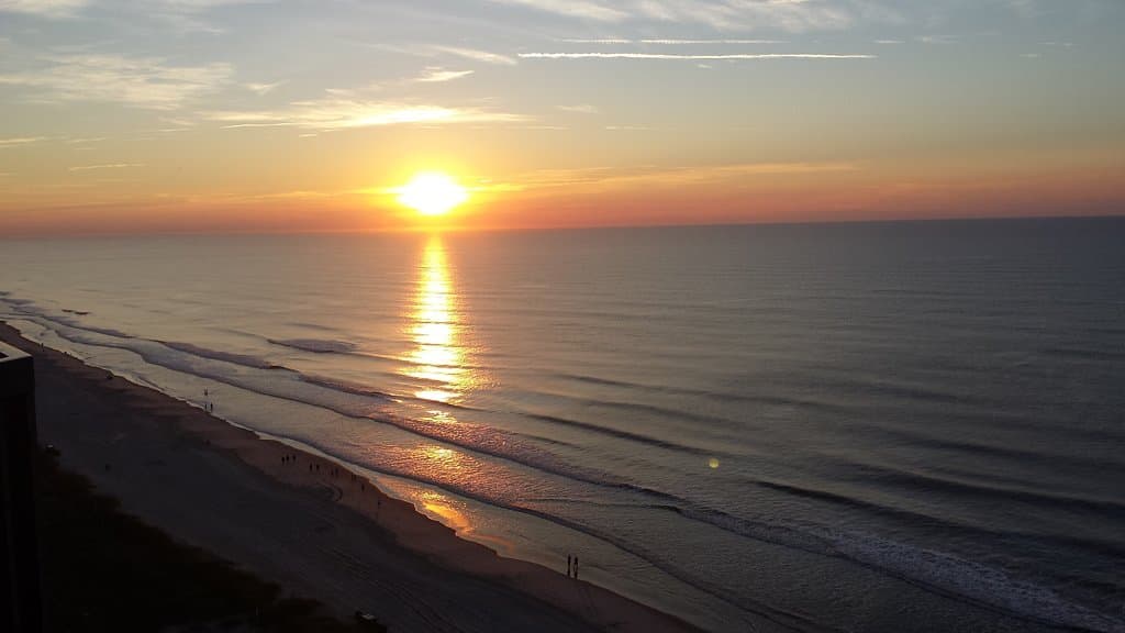 Sunrise & Sunset from balcony of Ashworth Hotel