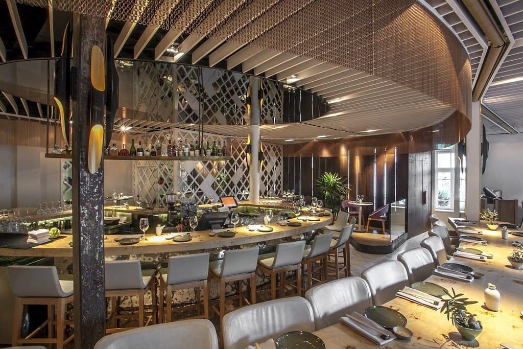 Inside the restaurant