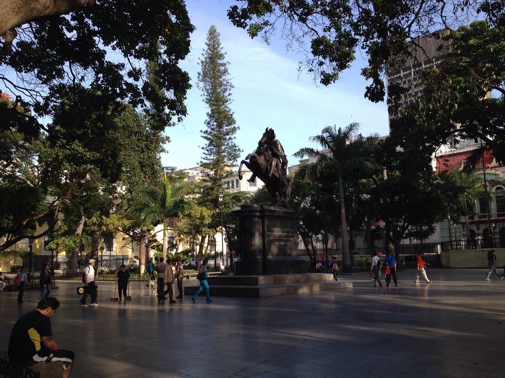 Plaza Bolívar de Caracas.