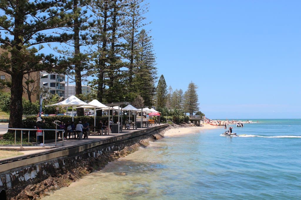 Undercover picnic tables with barbeques