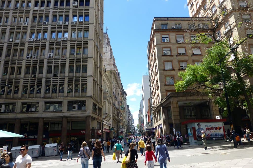 Rua da Praia (Rua dos Andradas) - Porto Alegre, Rio Grande do Sul