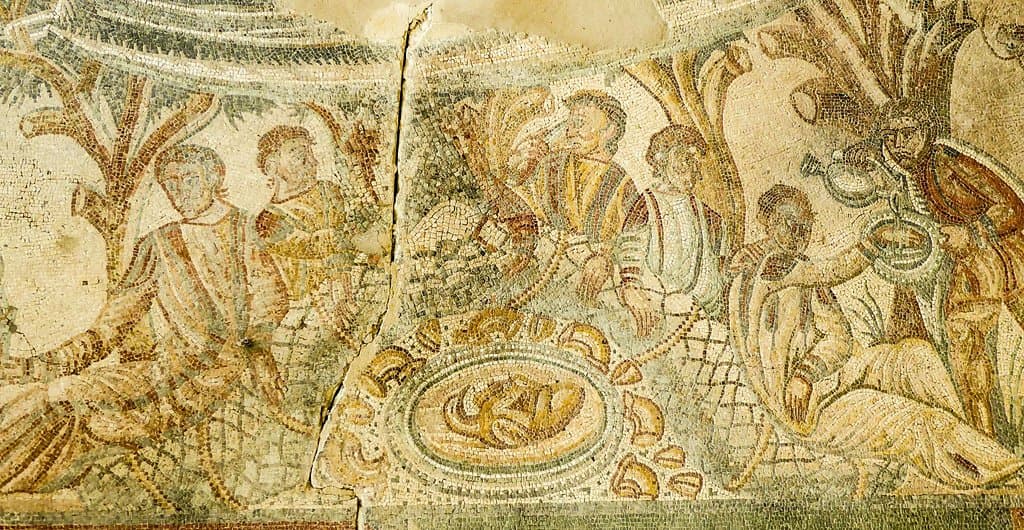 Detail from floor mosaic