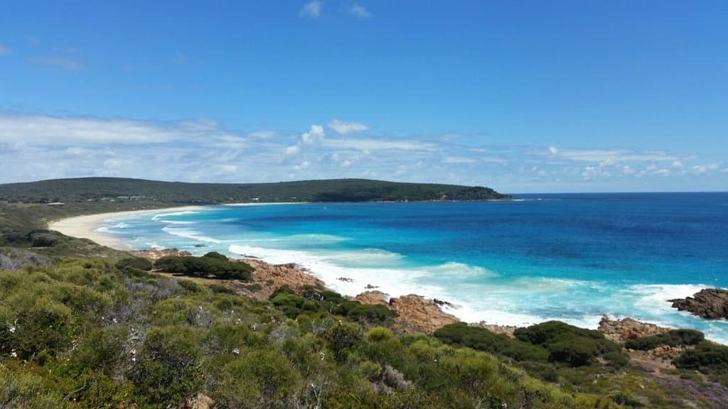 Looking down onto Bunker Bay