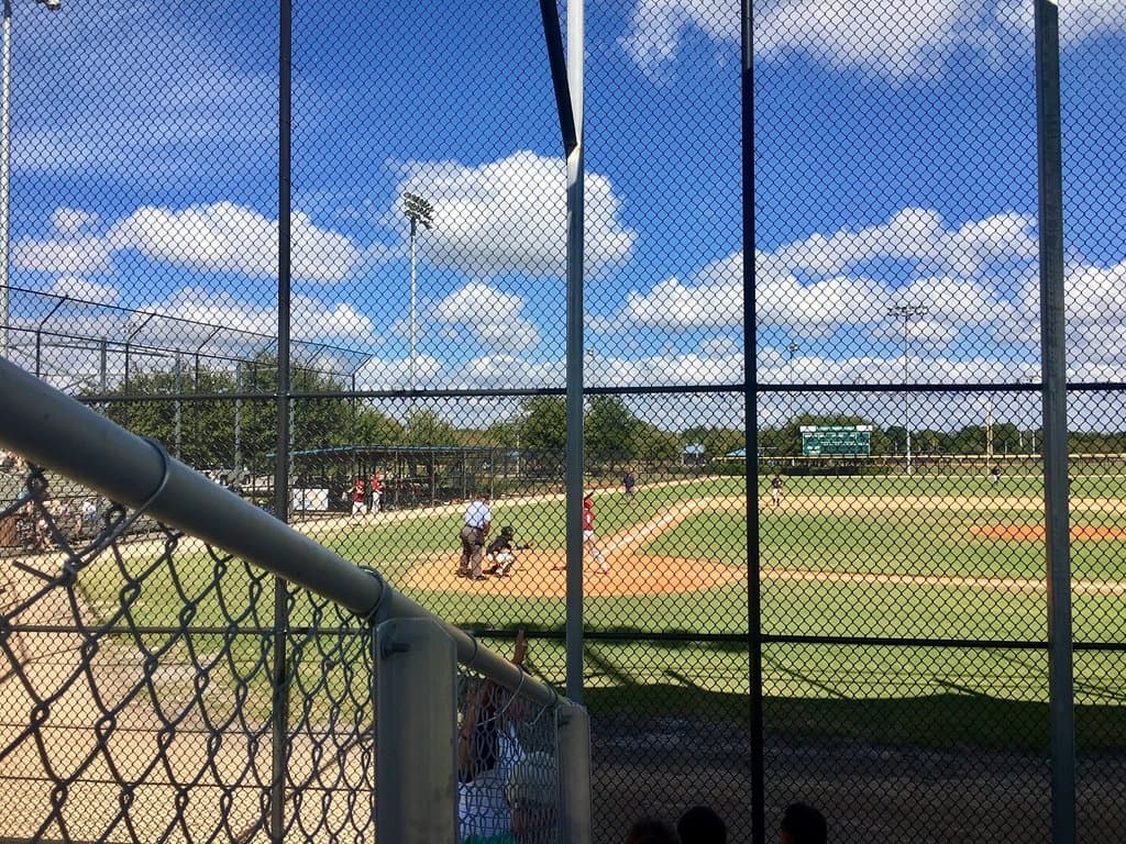 One of the baseball fields