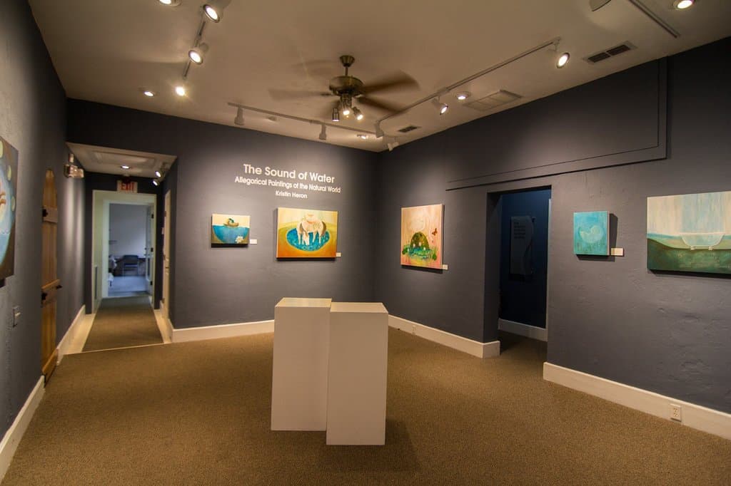 Monthly art exhibits open on the first Saturday at The Hub on Canal