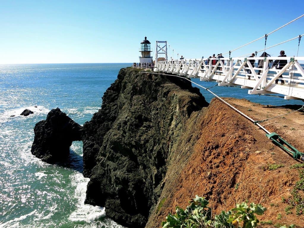 Panoramic Views of the Golden Gate, GG Bridge, Marin Coast and headlands.  