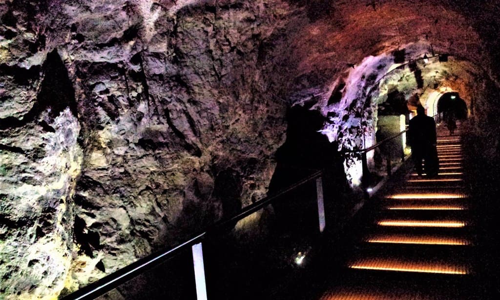 The shaft through the Castle Hill of Graz where the Dom im Berg venue is located in