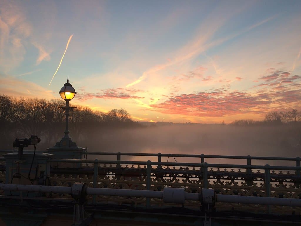 View from the foorbridge
