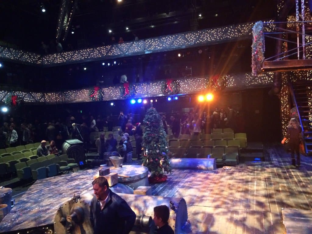 Stage after the performance