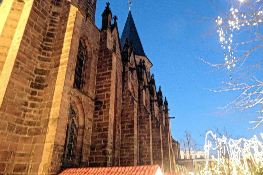 Stiftskirche Kaiserslautern mit Sylvestermarkt
