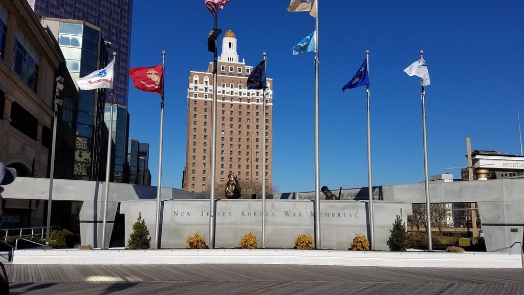 the memorial entrance