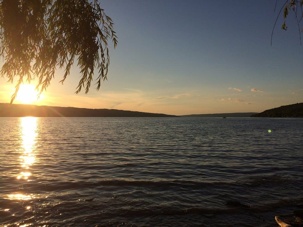 Sun setting on Stewart Park!