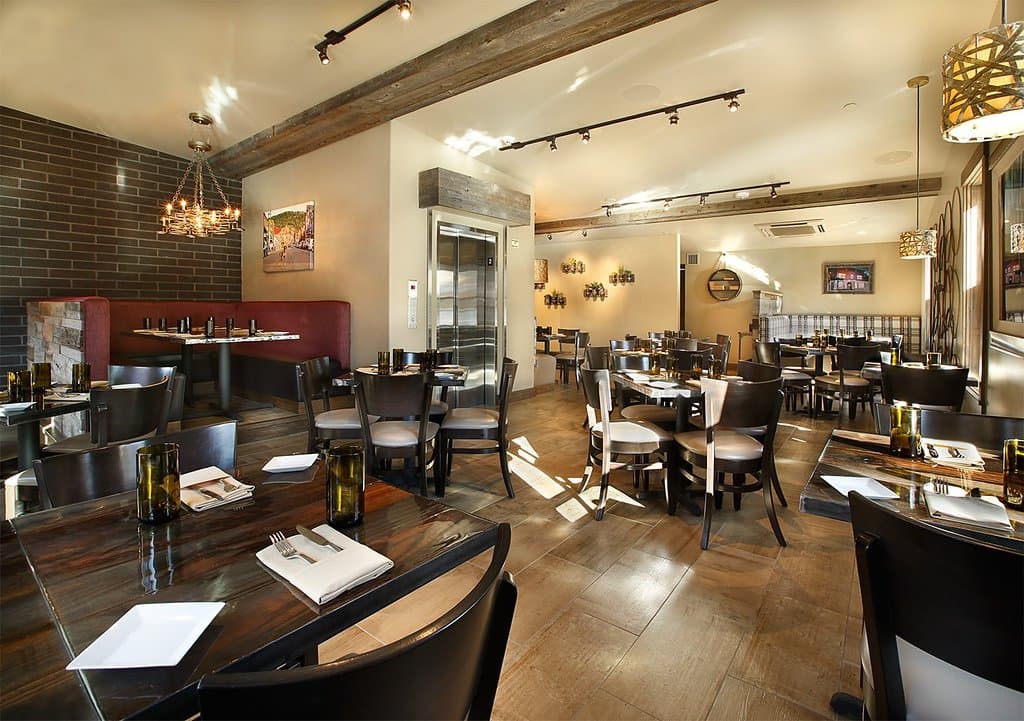 Upstairs Dining wth the Chef's Booth in the corner