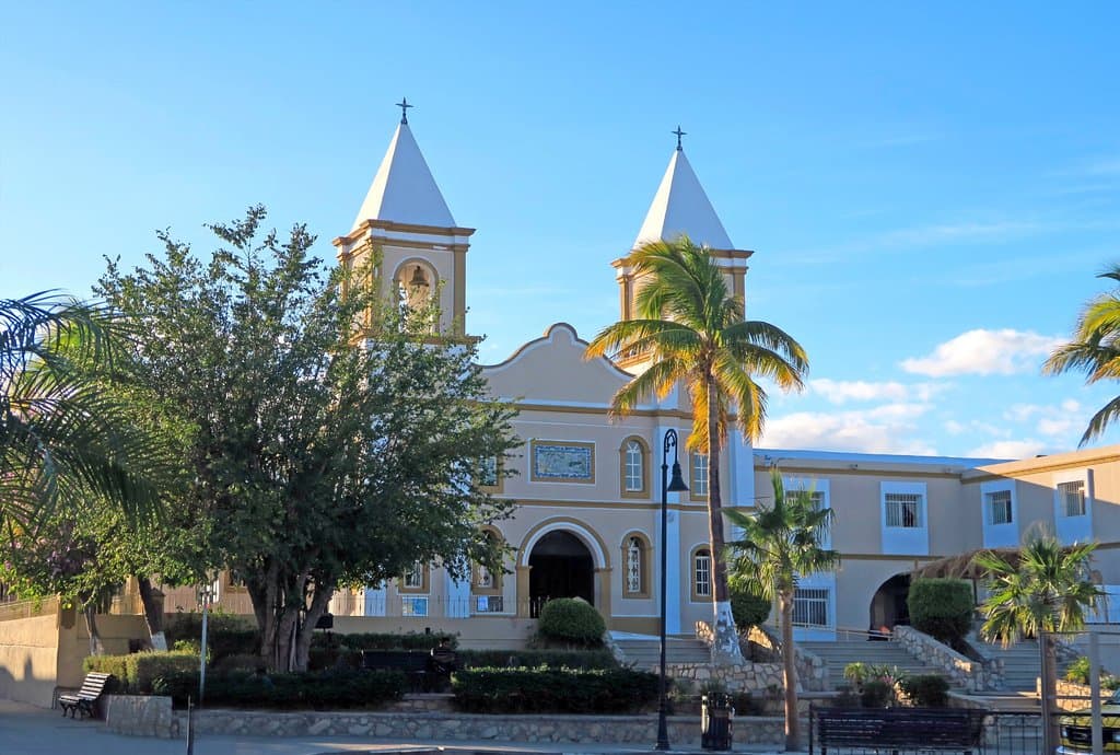 The mission church in San Jose Del Cabo, Baja.