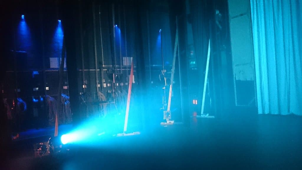 Backstage at the Regis Centre