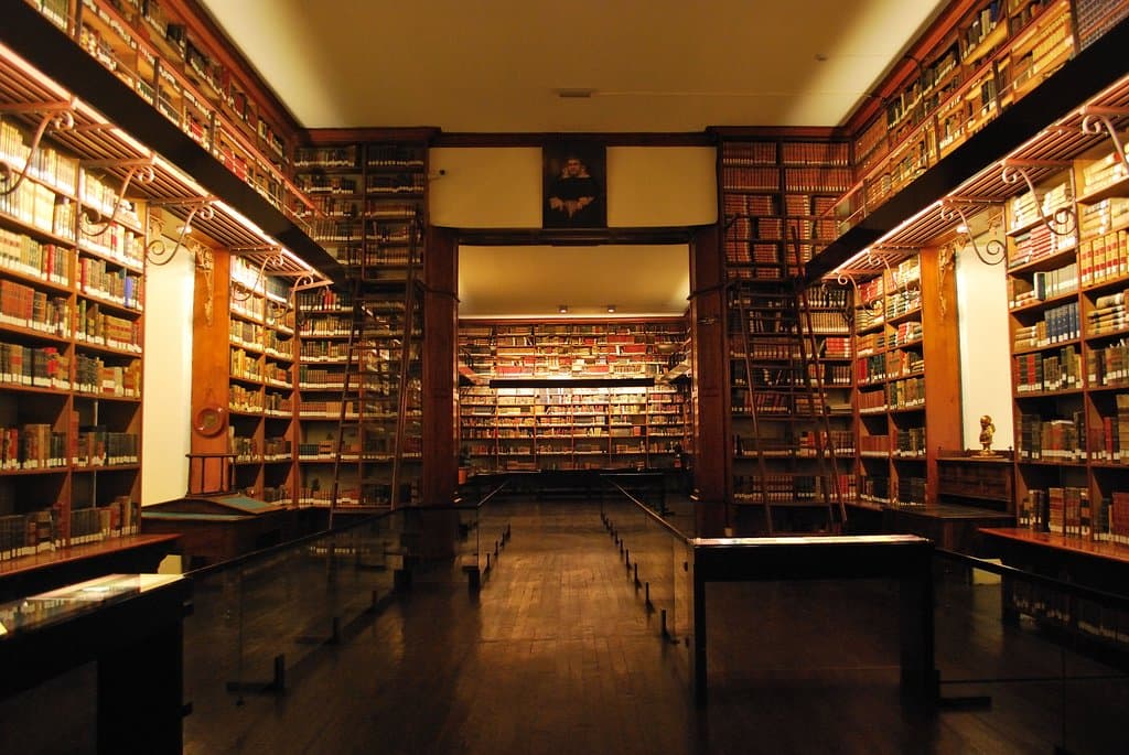 Interior Biblioteca Patrimonial Recoleta Dominca