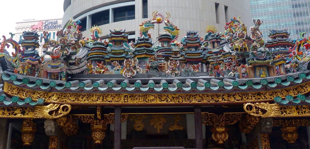 Explore the historic Yueh Hai Ching Temple