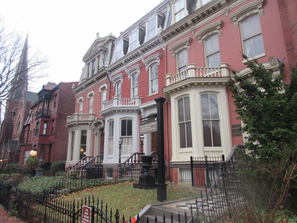 View of the beautiful Logan Circle historical rowhouse