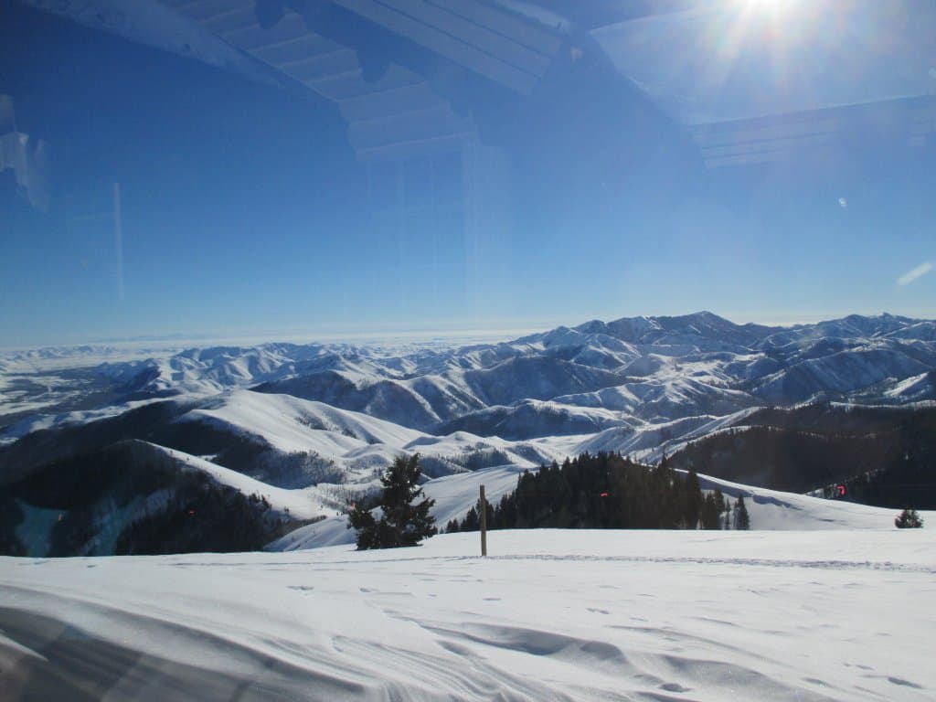 View from back porch of Seattle Ridge lodge