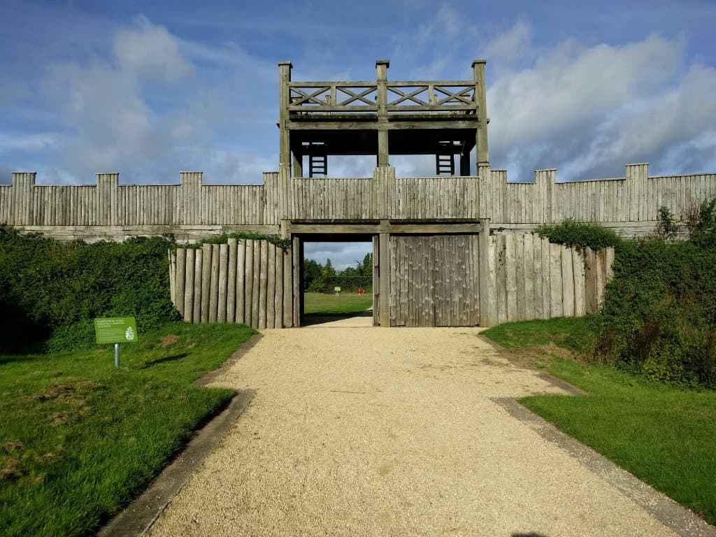Entrance to Lunt Roman Fort