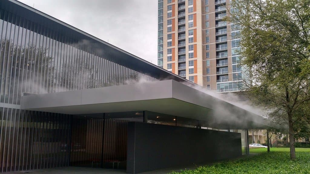 Water steaming the mezzanine
