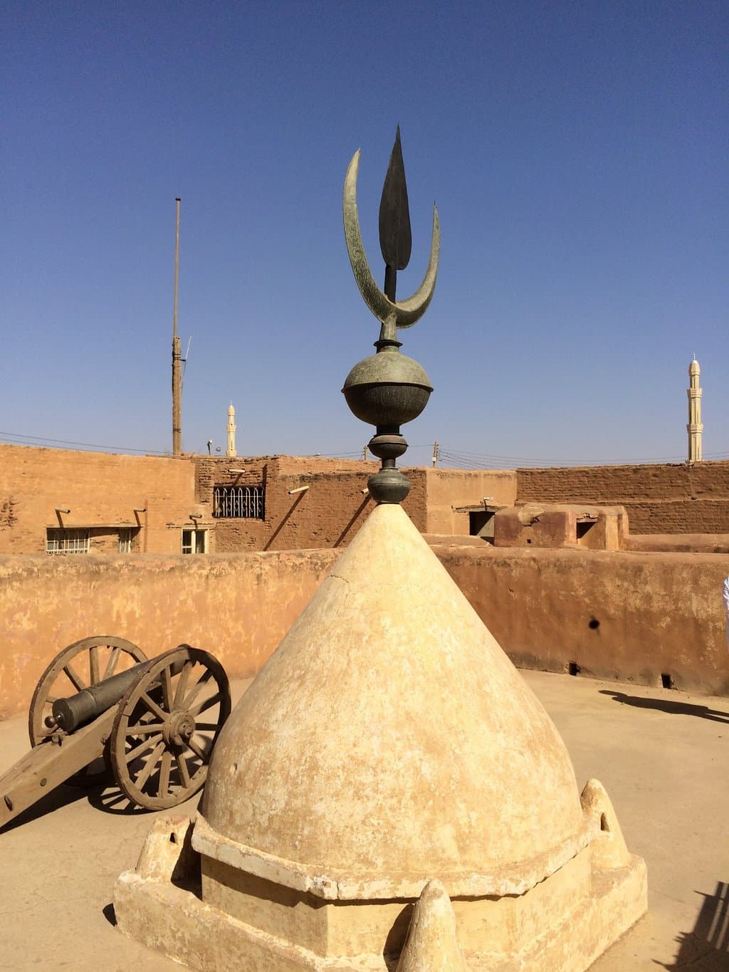 The top of the dome from the first Al Mahdi tomb, that was destroyed by the British