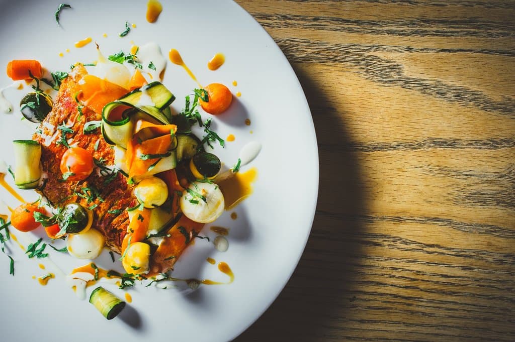 Red Mullet, Carrot, Courgette (Lunch Main)