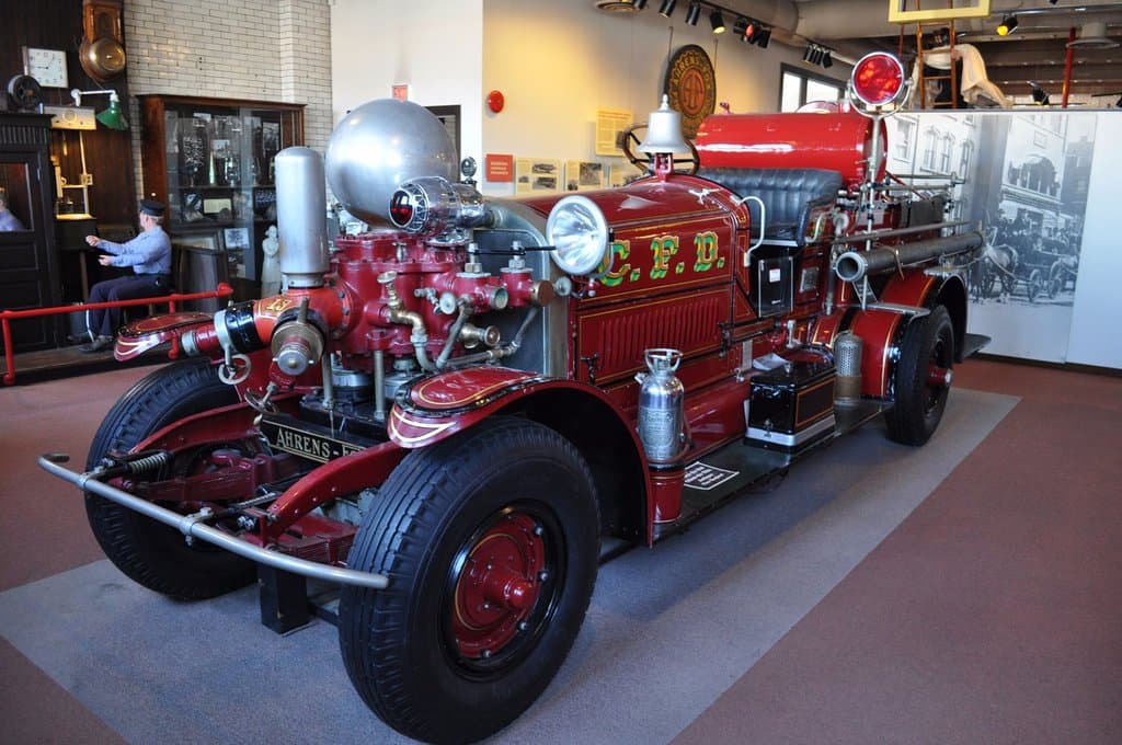 One of the many exciting exhibits at the Cincinnati Fire Museum.