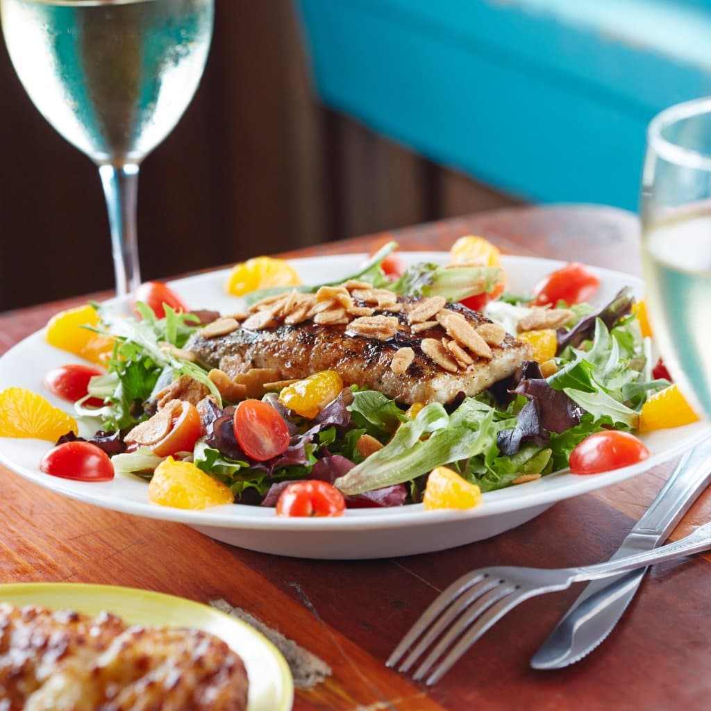 Honey Chipotle Salad with Chargrilled Amberjack