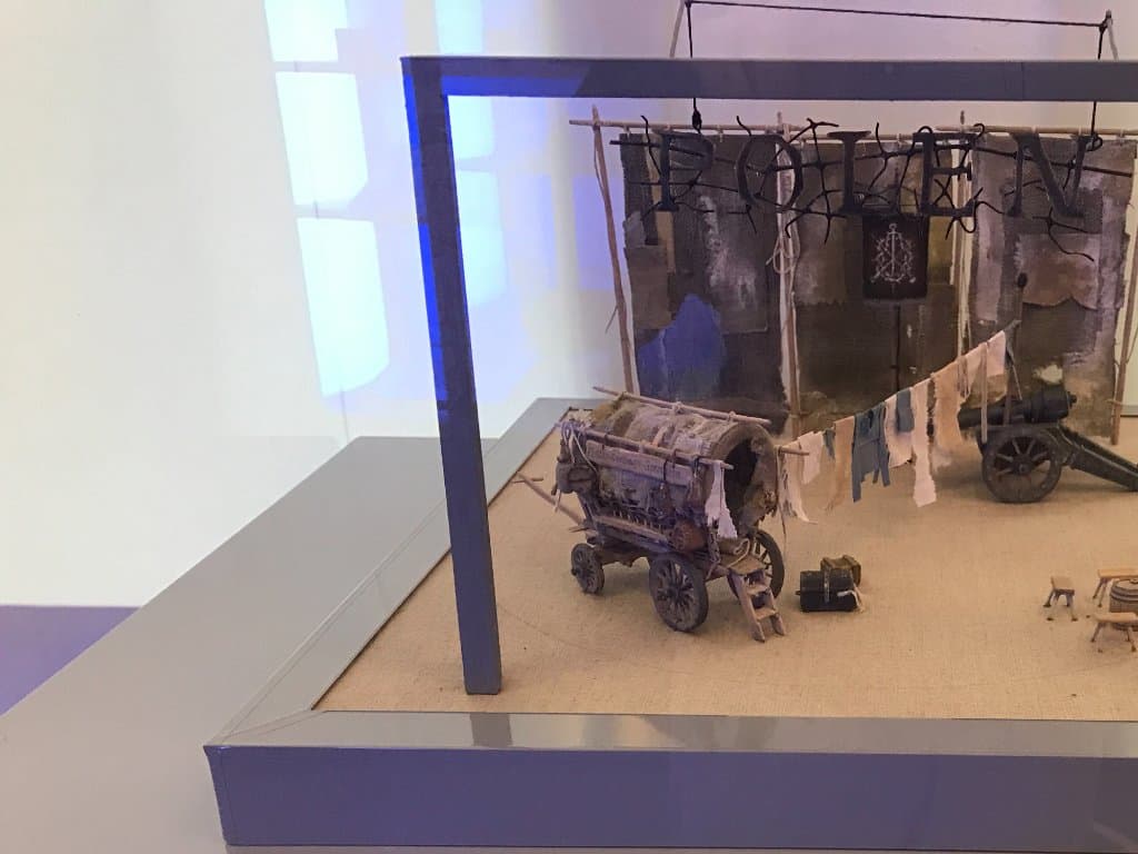 Stage Set For "Mother Courage"