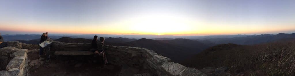 Top of the dome at sunset,
