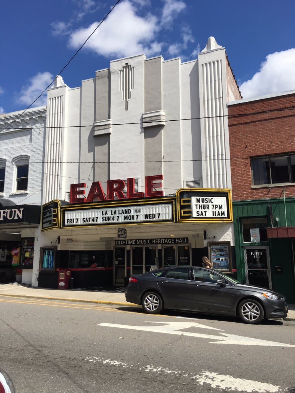 Historic Earle Theatre in Downtown Mount Airy