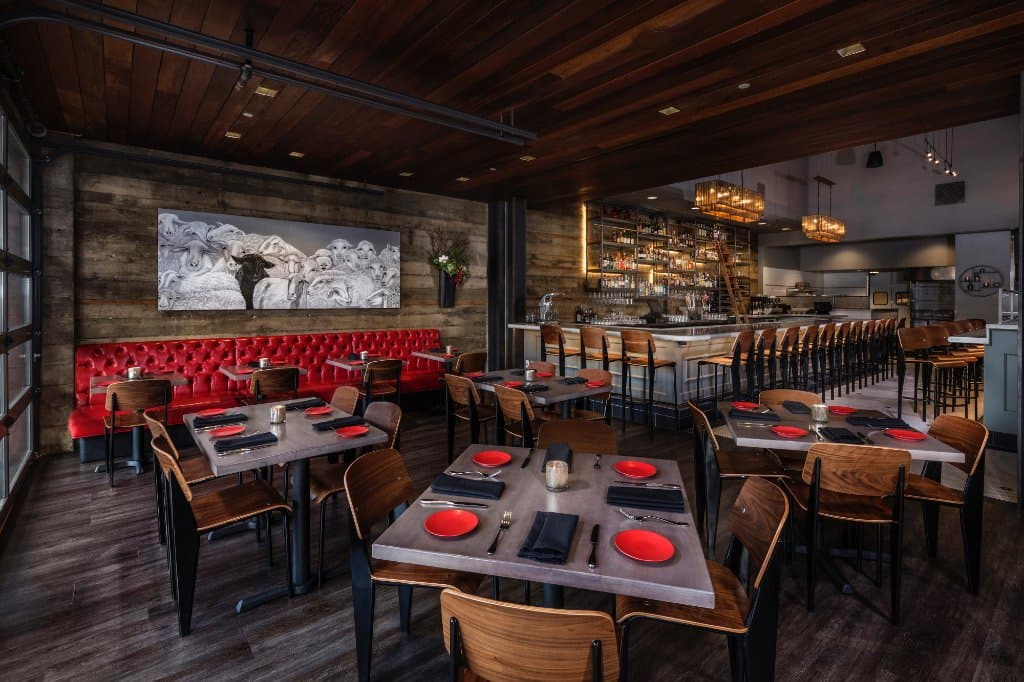 Inside Black Sheep Brasserie.