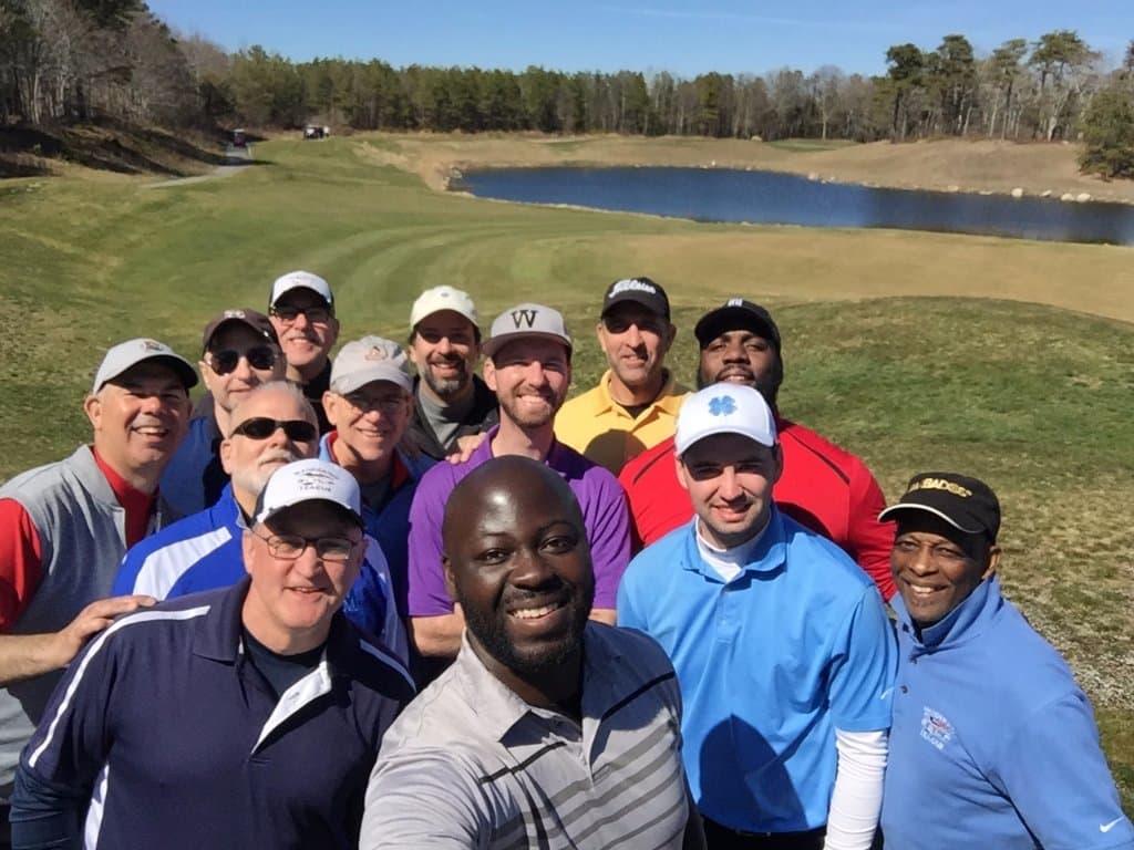 the ninth hole of the blue links course