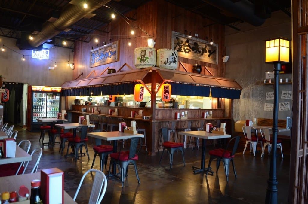 Bar and table setting