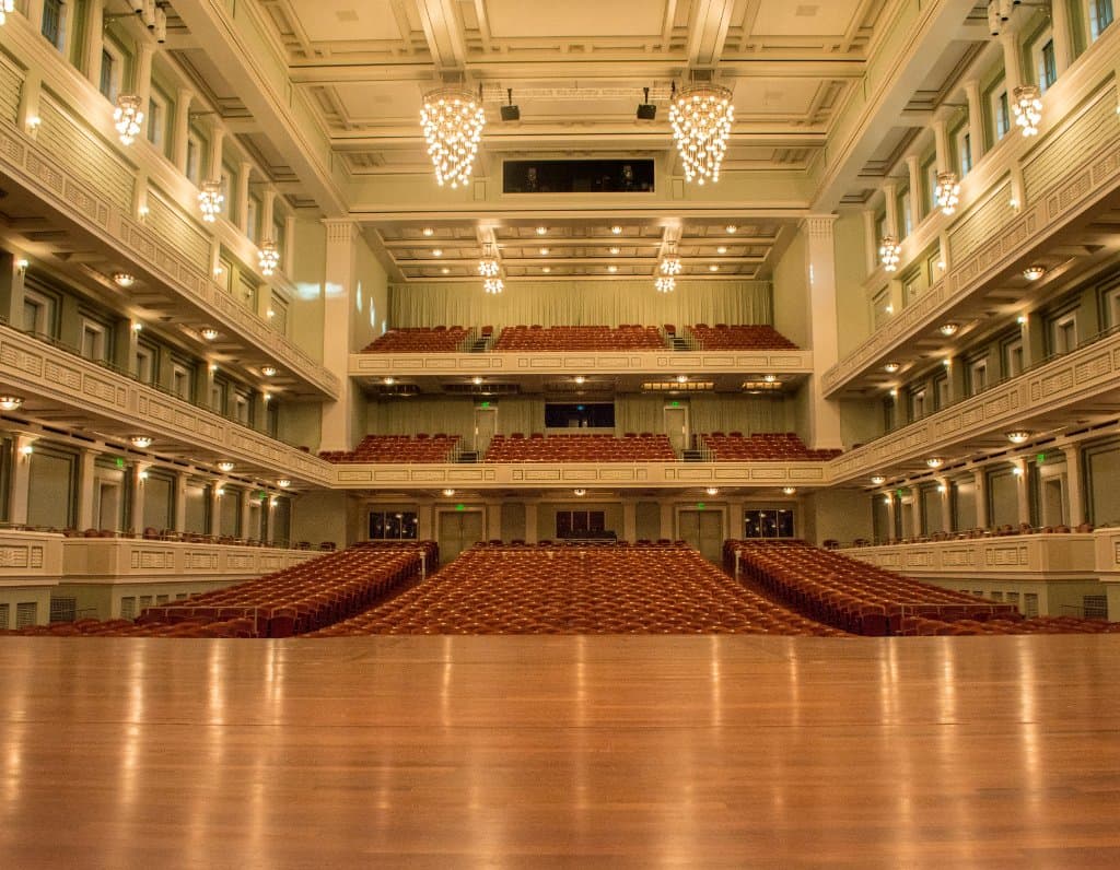 Laura Turner Concert Hall  seats 1,800 people