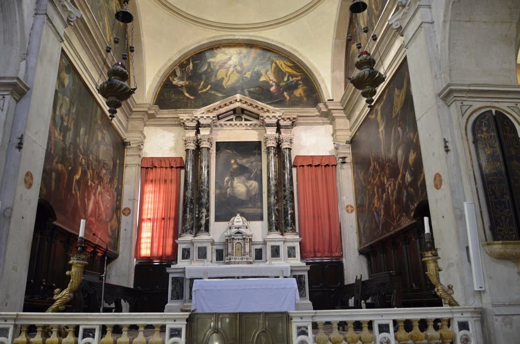 Altar mayor. San Giovanni Elemosinario. Tiziano