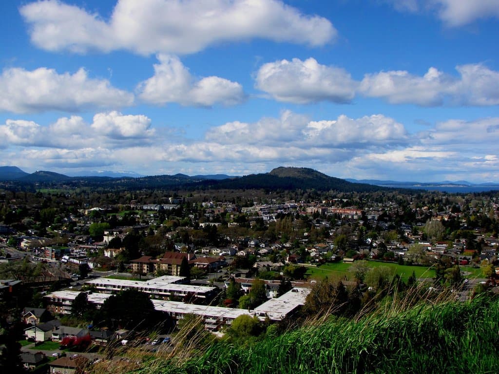 Looking north west from Mt Tolmie.
