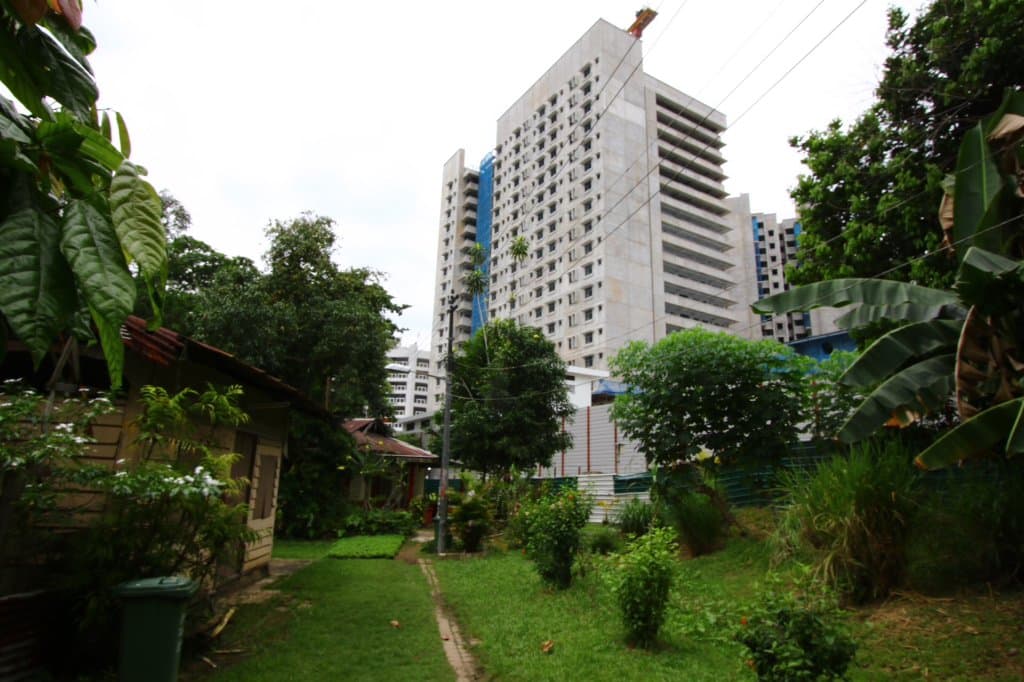 The flats are right next door