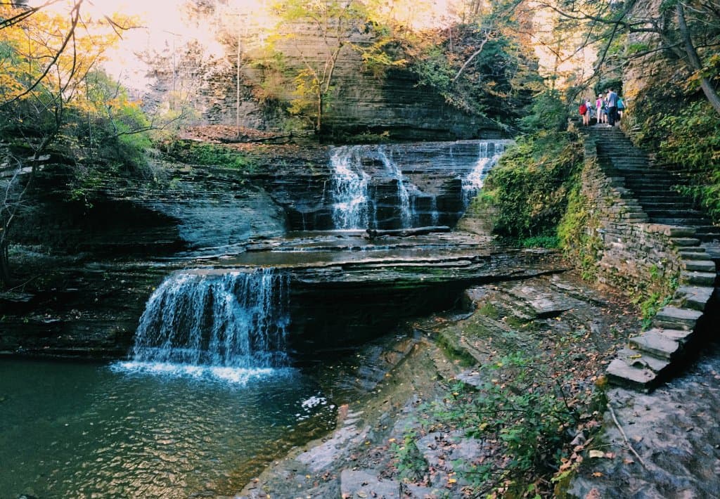 Within the falls