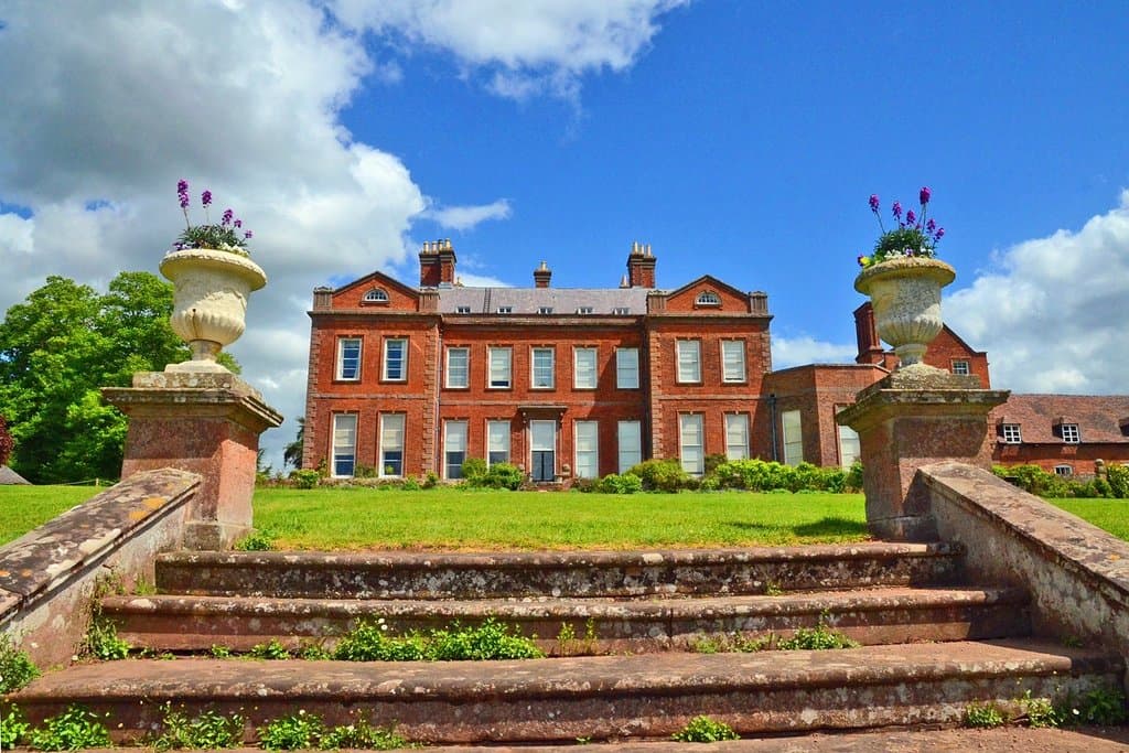 Dudmaston Hall from the gardens.