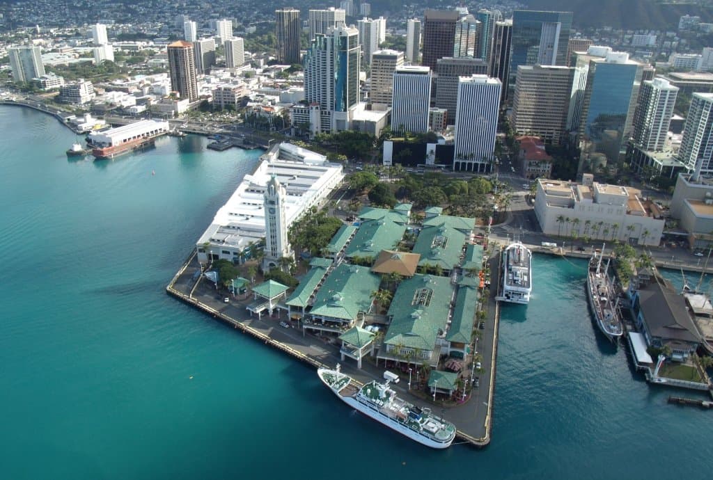 View of Aloha Tower Marketplace