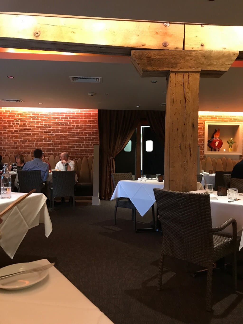 Our dining area within