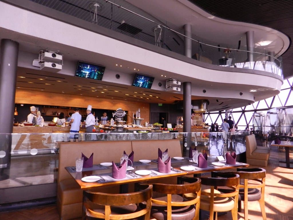 The restaurant inside