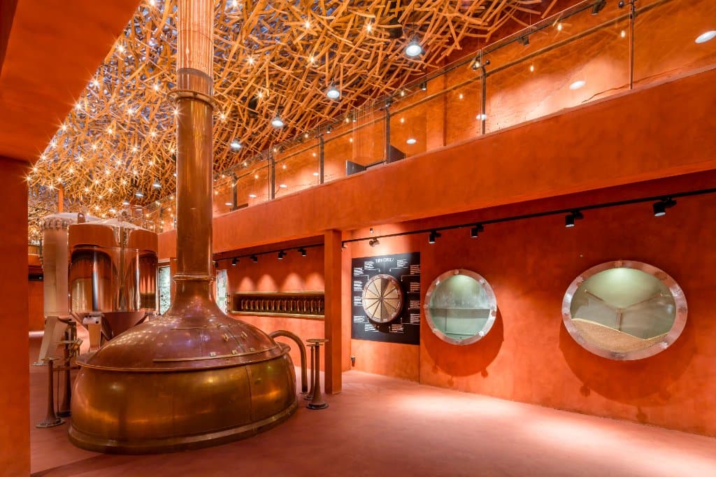 Exhibits in Beer Cultural Experience Center Lvivarnya in Lviv