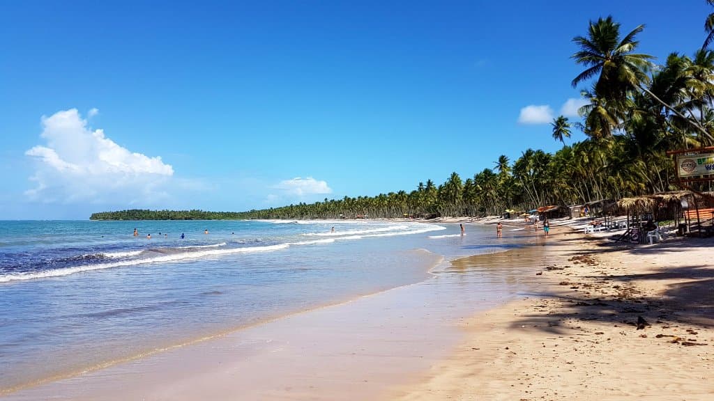Praia da Cueira, vista do canto esquerdo. Cueira beach, view from left side.