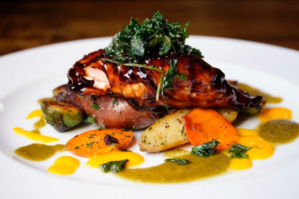 Wild Blackberry Glazed Natural Salmon