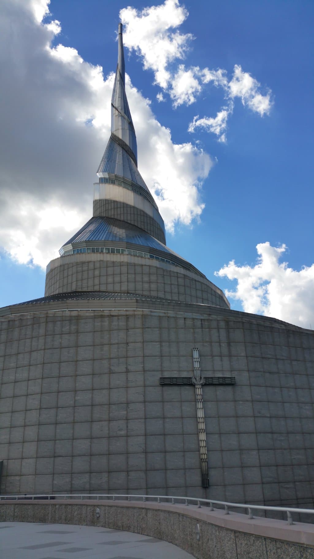 Ansicht vom Dach des Tempels